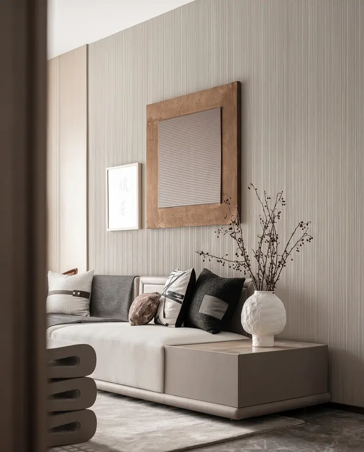 Wall panels: Texture. Light grazing the panel surface.