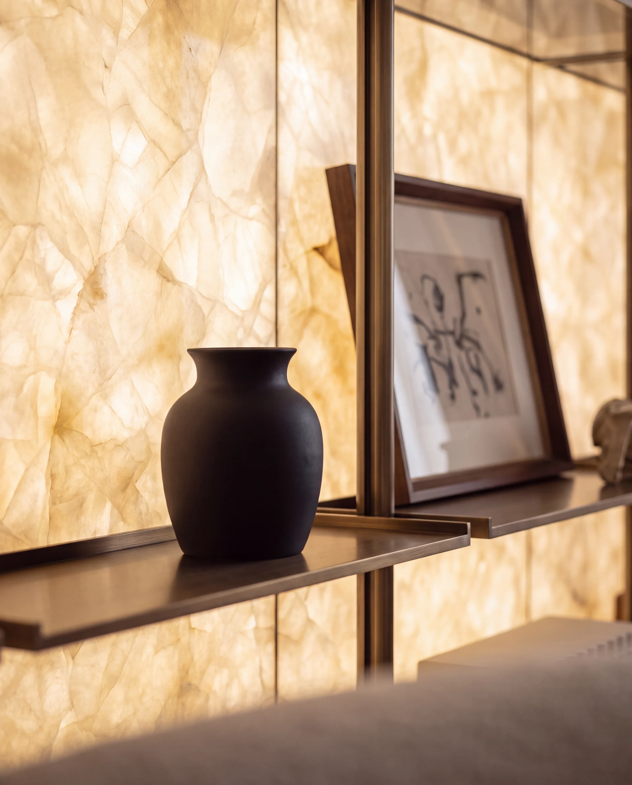 Detail: light through the onyx