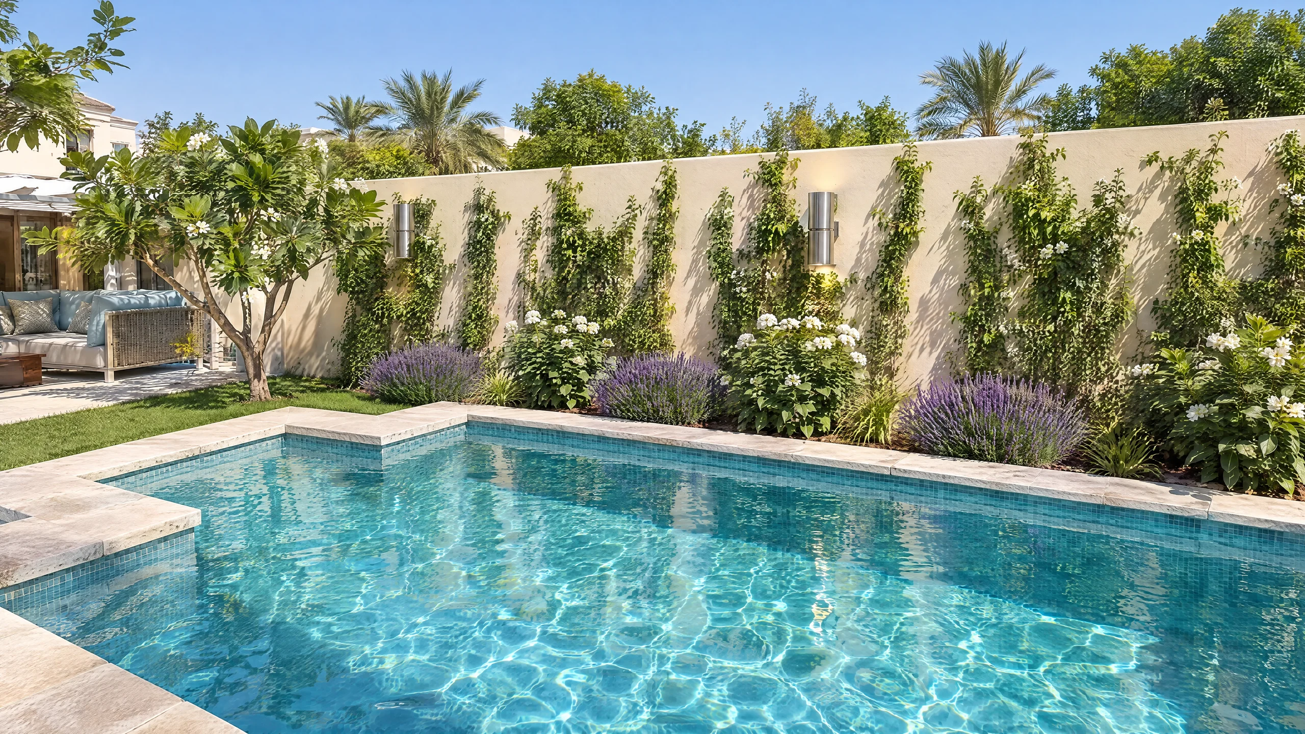 After: Pool garden